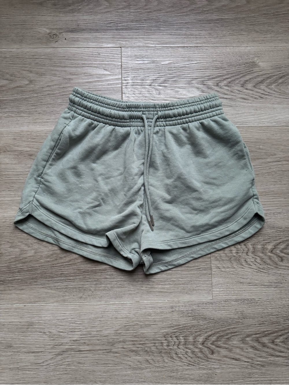 H&M Sage Green Cotton Shorts